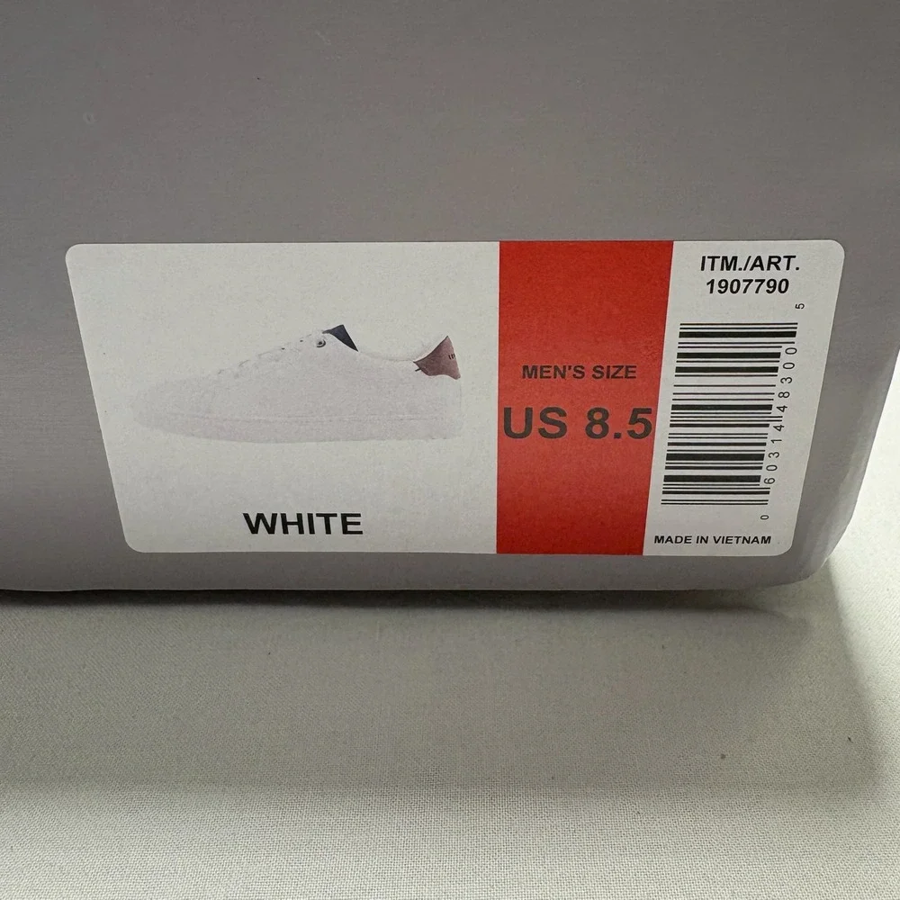 Ted Baker London Mens White Leather Low‎ Top Sneakers Size 8.5